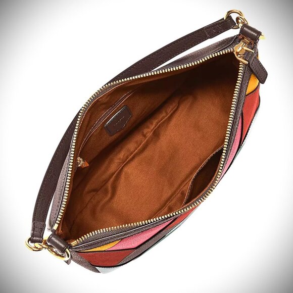 FOSSIL Jolie Genuine Multicolor Leather Patchwork Crossbody Bag - Picture 4 of 6